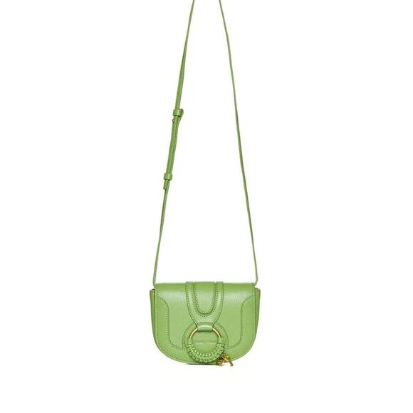 Authentic See by Chloé Mini Green Hana Leather Crossbody Handbag - NWT - Picture 2 of 9